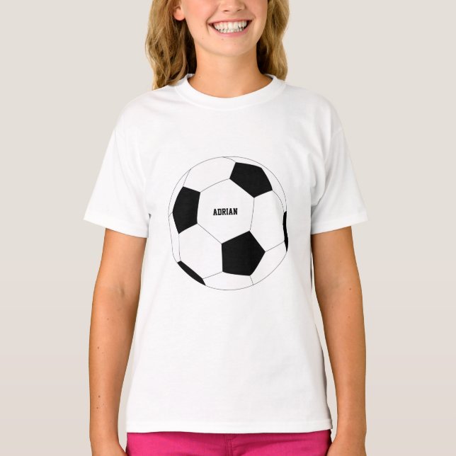 Soccer Ball Football Personalized  T-Shirt (Front)