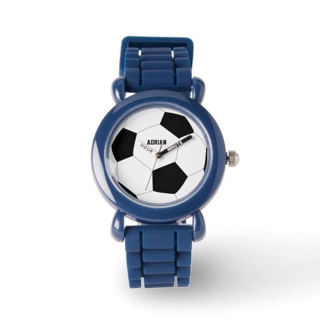 Soccer Ball Football Personalized  Watch (Front)