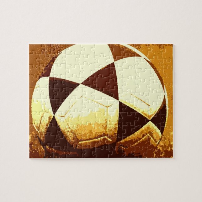 Soccer Ball - Football Popular World Sport Art Jigsaw Puzzle (Horizontal)