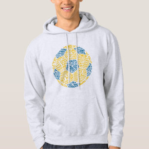 Soccer Ball Football Word Art Wordle Hoodie