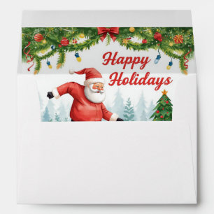 Soccer Ball for Christmas with Santa Claus Envelope