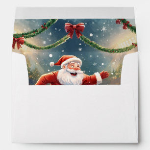 Soccer Ball for Christmas with Santa Claus Envelope