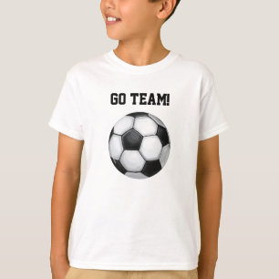 Soccer Ball, Go Team Kids Light T-Shirts