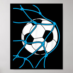 Soccer Ball Goal Funny Player Sports Game Boys Gir Poster