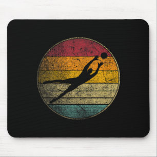 Soccer Ball Goalie Gift Retro Style Vintage Funny  Mouse Pad
