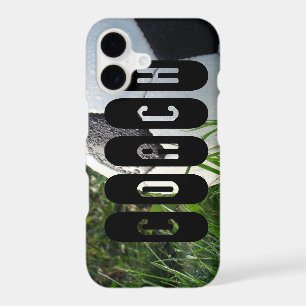 Soccer Ball Green Grass Coach Text