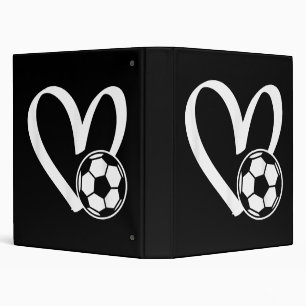 Soccer Ball Heart Binder