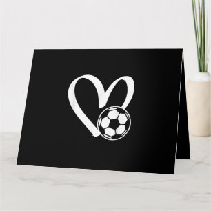 Soccer Ball Heart  Card