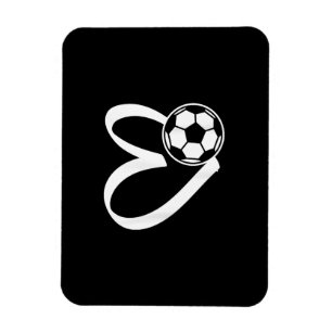 Soccer Ball Heart Magnet