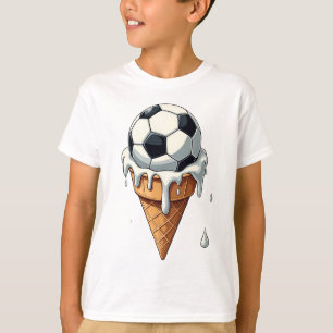 Soccer ball in an ice cream cone T-Shirt