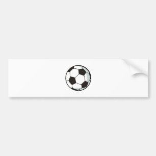 Soccer Ball in Cartoon Style Bumper Sticker