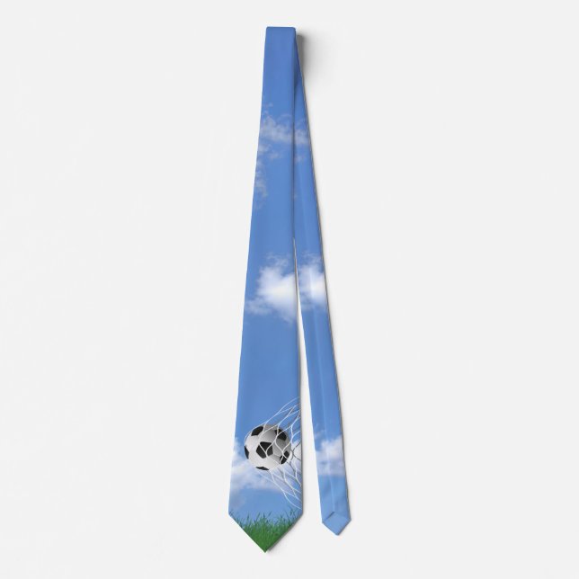 soccer ball in net with grass tie (Front)