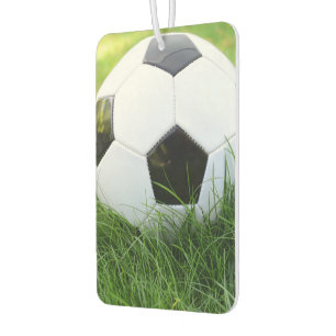 Soccer Ball in the Summer Grass Car Air Freshener