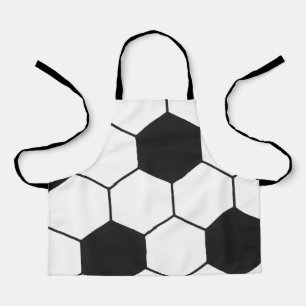 Soccer Ball Inspired Pattern Geometric Print  Apron