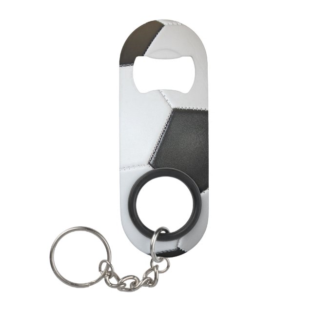 Soccer Ball Keychain Bottle Opener (Front)