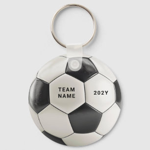 Soccer Ball Keychain   Personalized Team Name Year