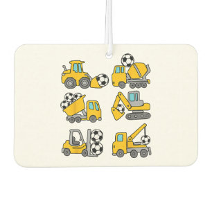 Soccer Ball Kids Football Construction Trucks Air Freshener