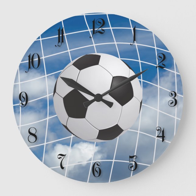 Soccer ball large clock (Front)