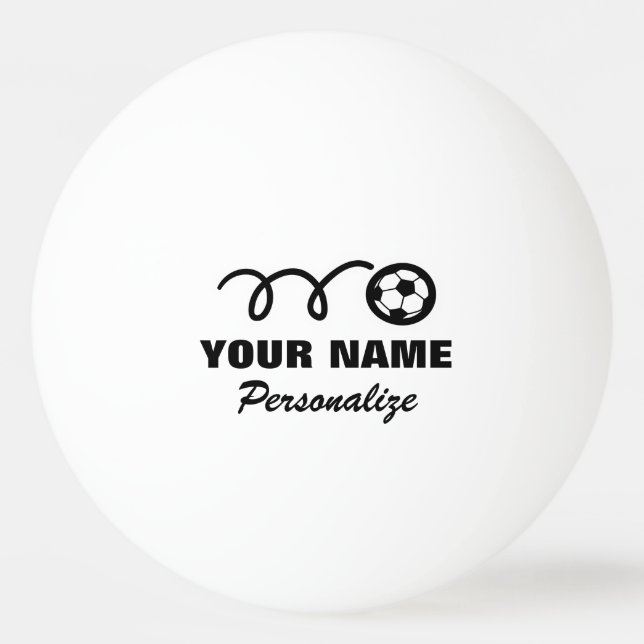 Soccer ball logo ping pong ball for table tennis (Front)