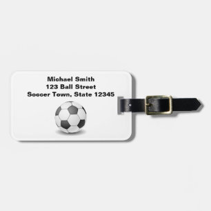 SOCCER ball Luggage Tag