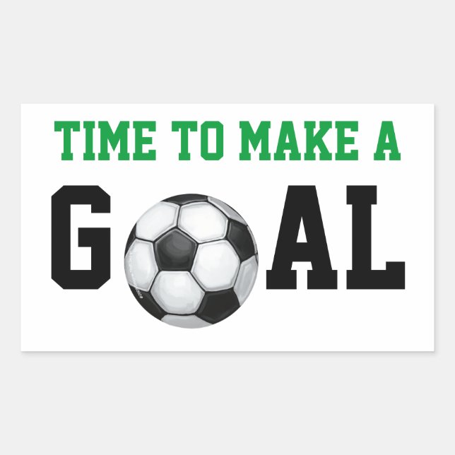 Soccer Ball, Make a Goal Sticker (Front)