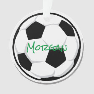 Soccer Ball NAME Sports Vert Noir Blanc Balls