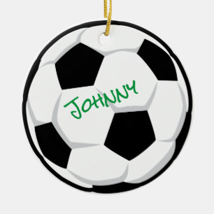 Soccer Ball NAME TEAM YEAR Personalized Ornament