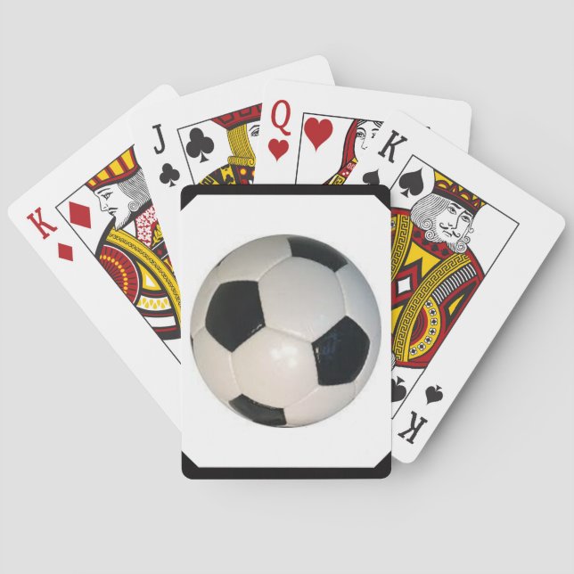 Soccer Ball on a Card Deck (Back)
