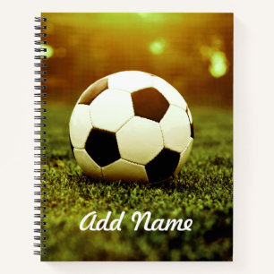 Soccer Ball on Grass Notebook