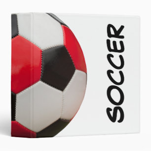 Soccer, Ball on white Binder