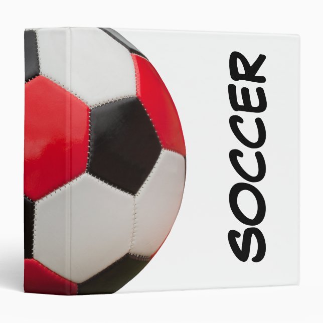 Soccer, Ball on white Binder (Front/Spine)