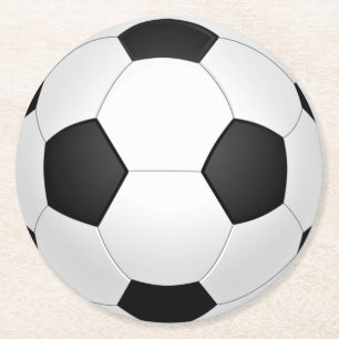 Soccer Ball Paper Coasters