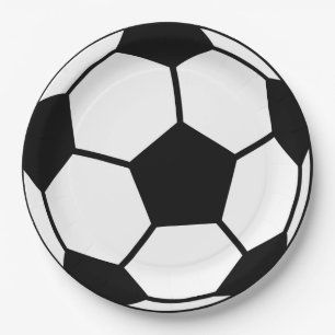 Soccer Ball Paper Plate