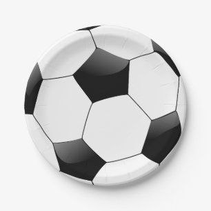 Soccer Ball Paper Plate