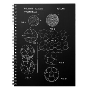Soccer Ball Patent Art Notebook