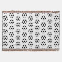 Soccer Ball Pattern Black White Sports Fan Gift