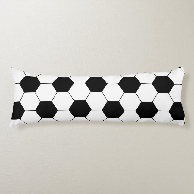 Soccer Ball Pattern Body Pillow (Front)