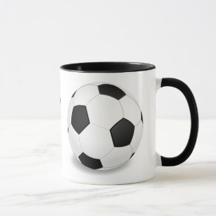 Soccer Ball Pattern Coffee Mug