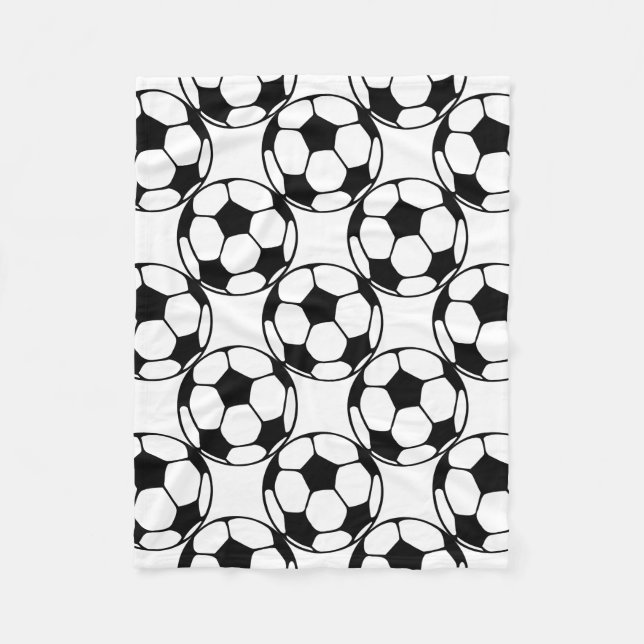 soccer ball pattern fleece blanket (Front)
