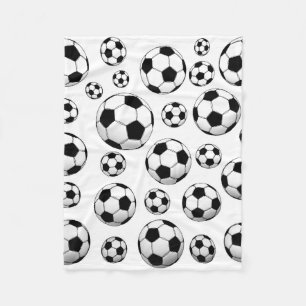Soccer Ball Pattern Fleece Blanket