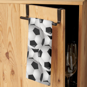Soccer Ball Pattern Kitchen Towel