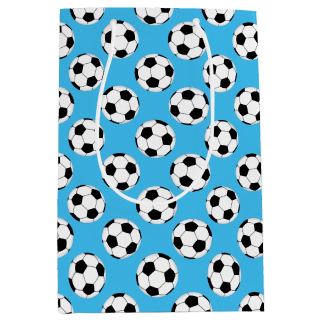 Soccer Ball Pattern Medium Gift Bag (Front)