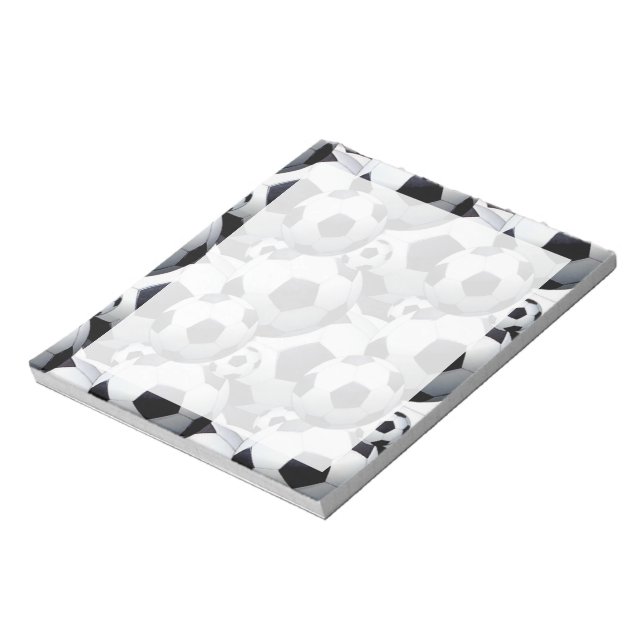 Soccer Ball Pattern Notepad (Rotated)