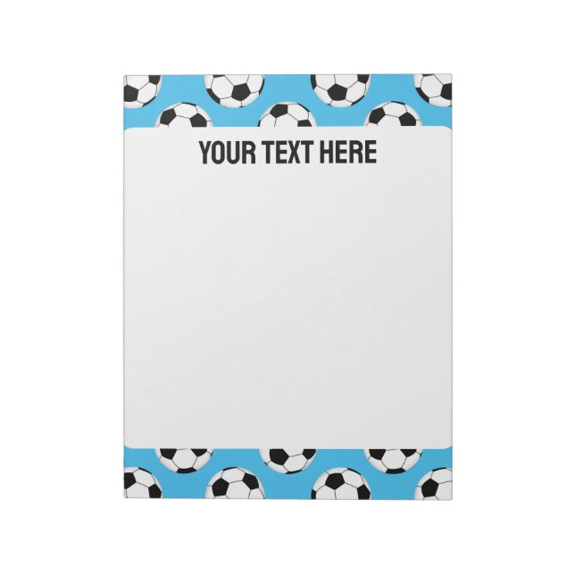Soccer Ball Pattern Notepad (Rotated)