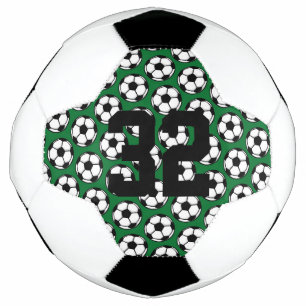 Soccer Ball Pattern Team Sports Player NUMBER Year