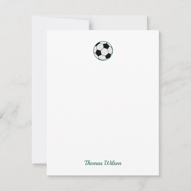 Soccer Ball Personalized Card (Front)