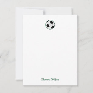 Soccer Ball Personalized Card