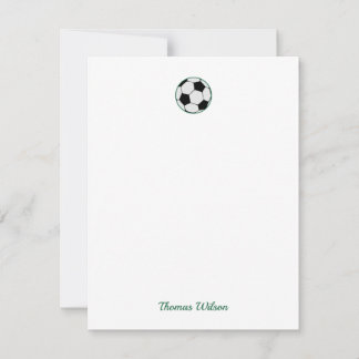 Soccer Ball Personalized Card