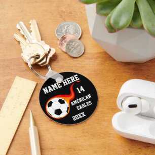 Soccer Ball Personalized Keychains
