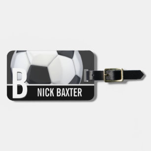 Soccer Ball Personalized Monogram Custom Tag